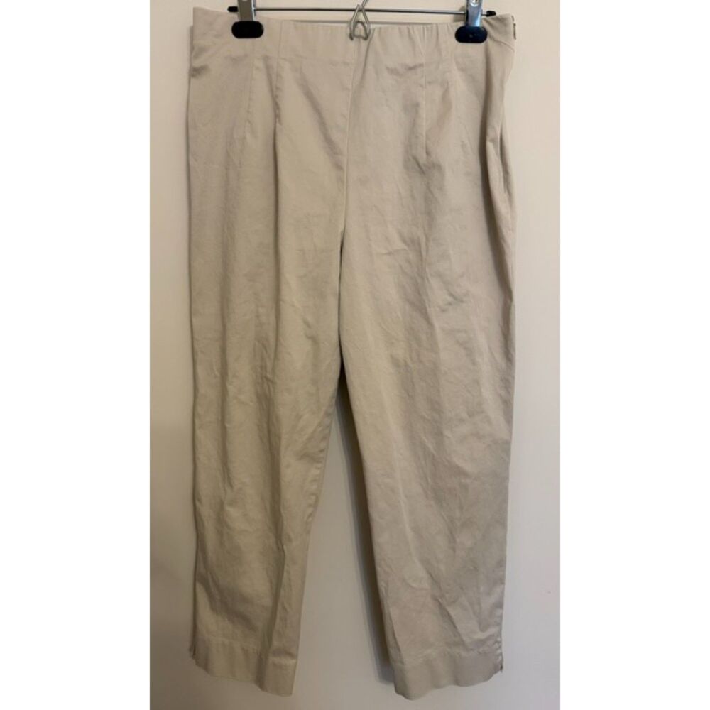 Sag Harbor khaki flat front pants - size 14 petite